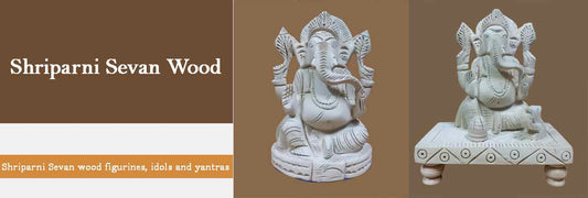 Shriparni Sevan Wood Ganesh Statue