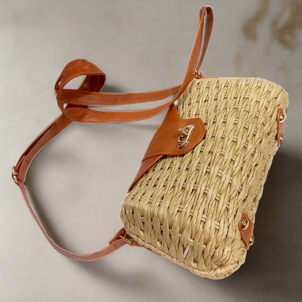 Rattan sling bag
