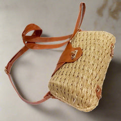 Rattan sling bag