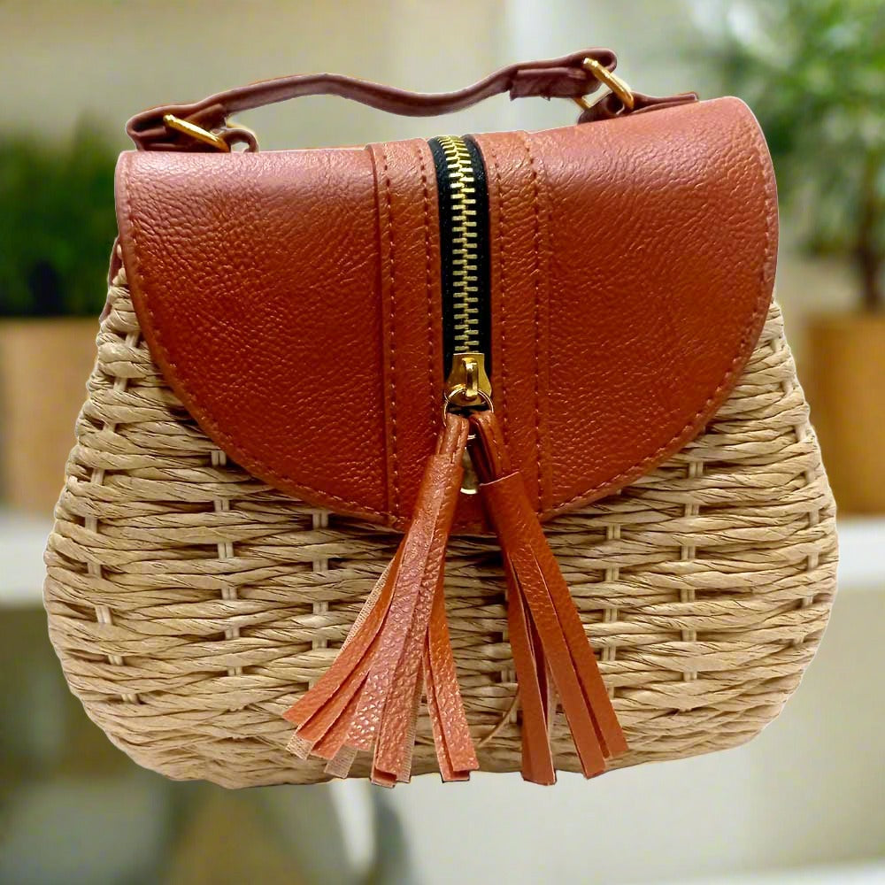 Leather sling bag