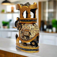 A unique and antique Ambari elephant statue, a perfect and memorable gift for friends and family.