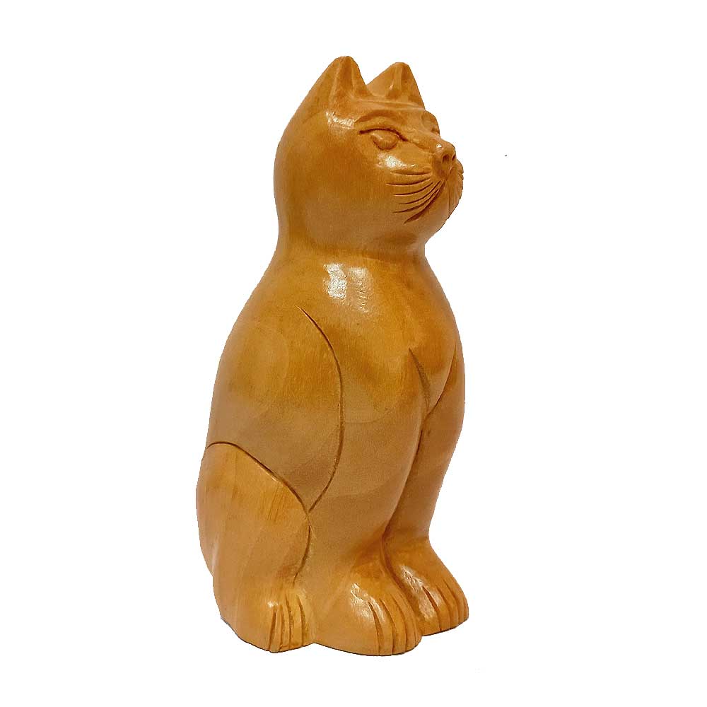 An auspicious cat idol, a good luck charm and a beautiful spiritual decor piece.