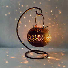 Decorative ball tealight candle holder for home and party decor