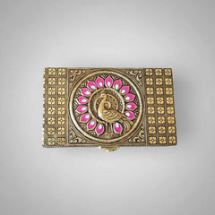 Decorative peacock dry fruit box for Diwali wedding gifts