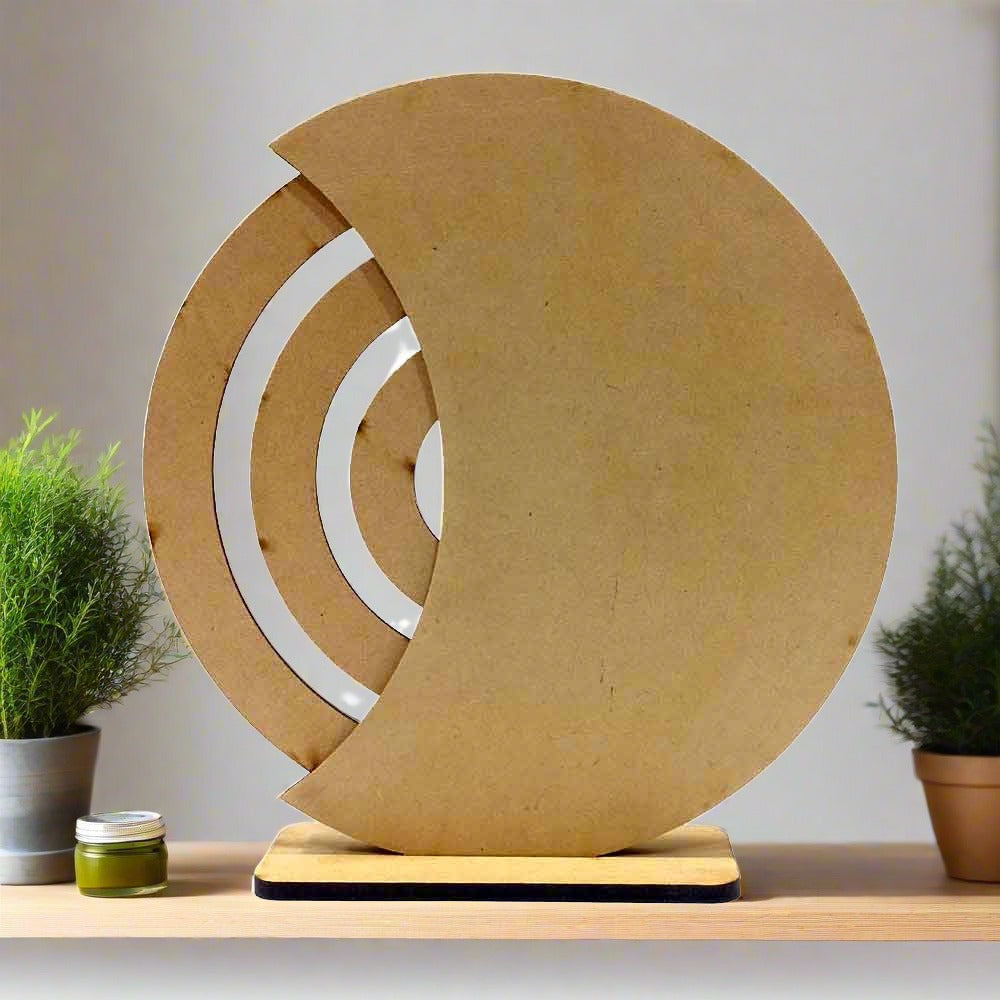 A decorative wooden tabletop calendar, a thoughtful gift for a housewarming or office.