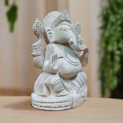 Spiritual Sevan wood Ganesha statue for harmony and abundance