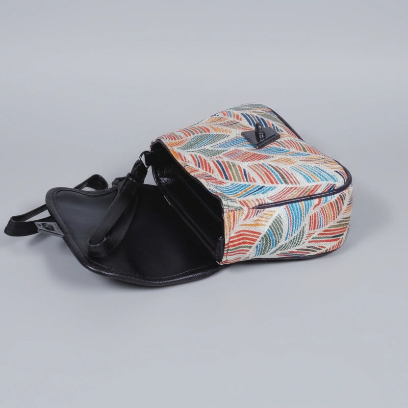 Open view showing the two main internal zip compartments for organized storage.