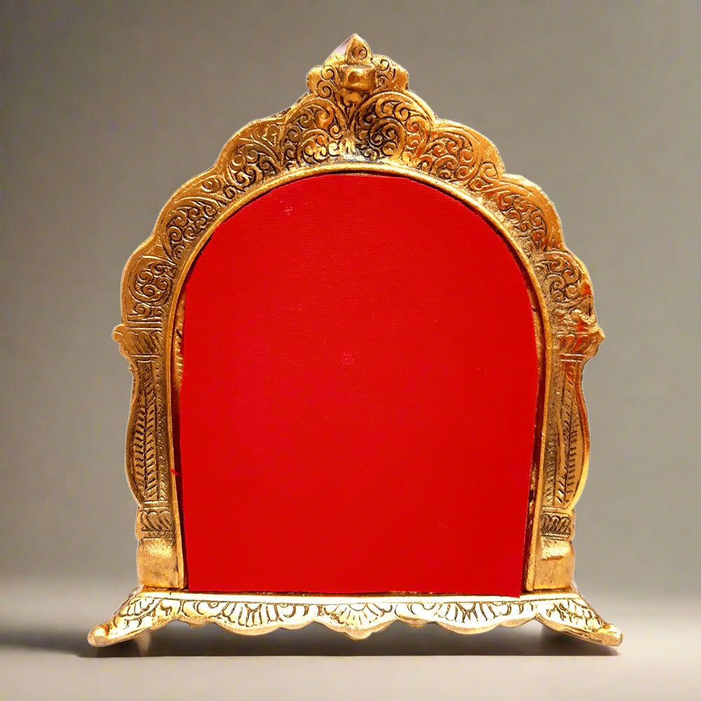 Handcrafted metal Ram Darbar idol with fine detailing and traditional finish.