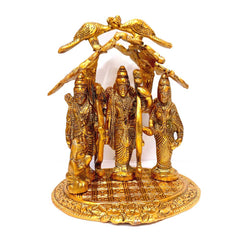 A handcrafted metal Ram Darbar murti, a symbol of devotion and righteousness.