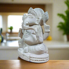 Sevan Wood Ganpati Murti
