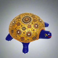 Feng Shui Meenakari Tortoise Statue – Symbolizing Protection, Success, and Positive Energy