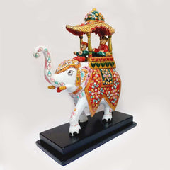 A figurine of a royal elephant from Jaipur, a symbol of cultural heritage.