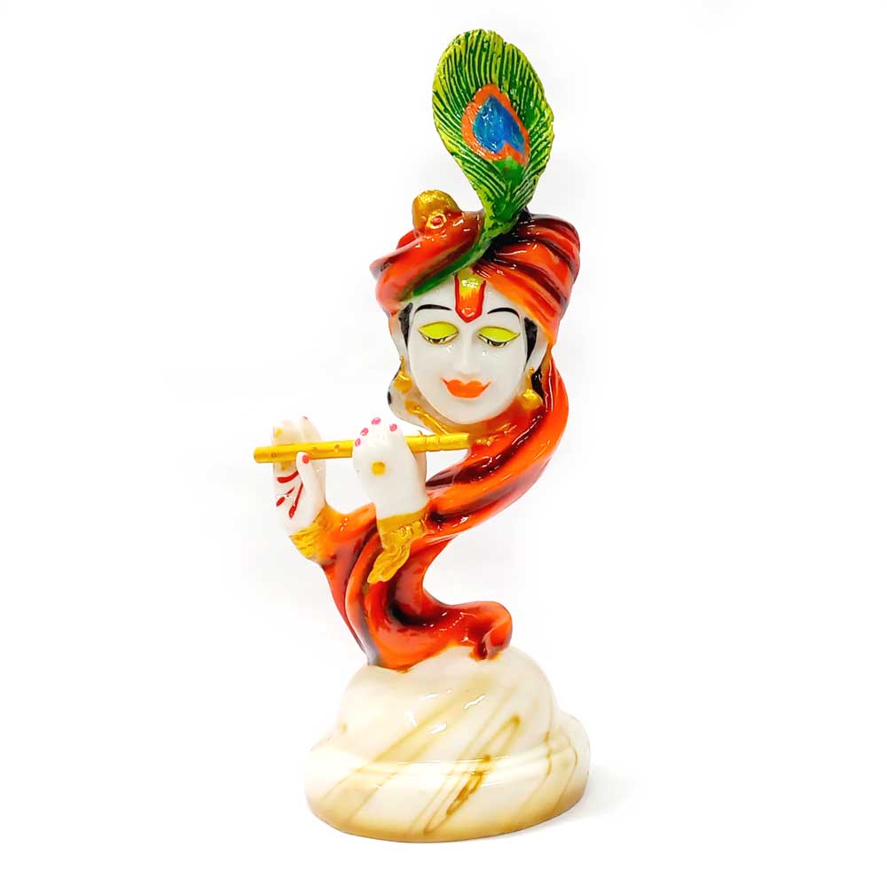 A Krishna statue showpiece for home and office, a different and attractive idol.