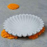 Round marble urli for pooja décor and festive decoration.