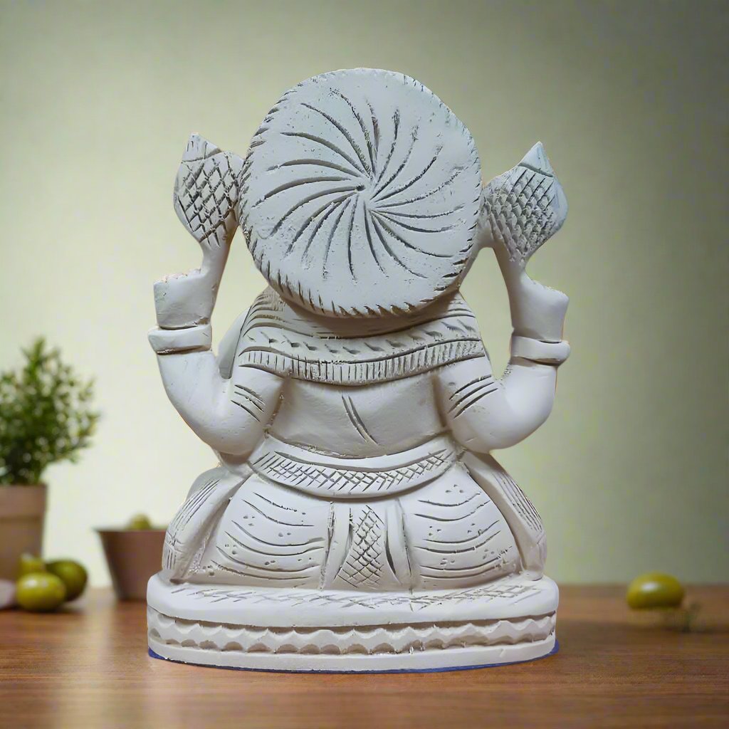 Ganpati statue in sevan wood