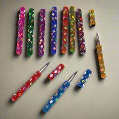 Handcrafted lacquered ball pen with smooth writing experience