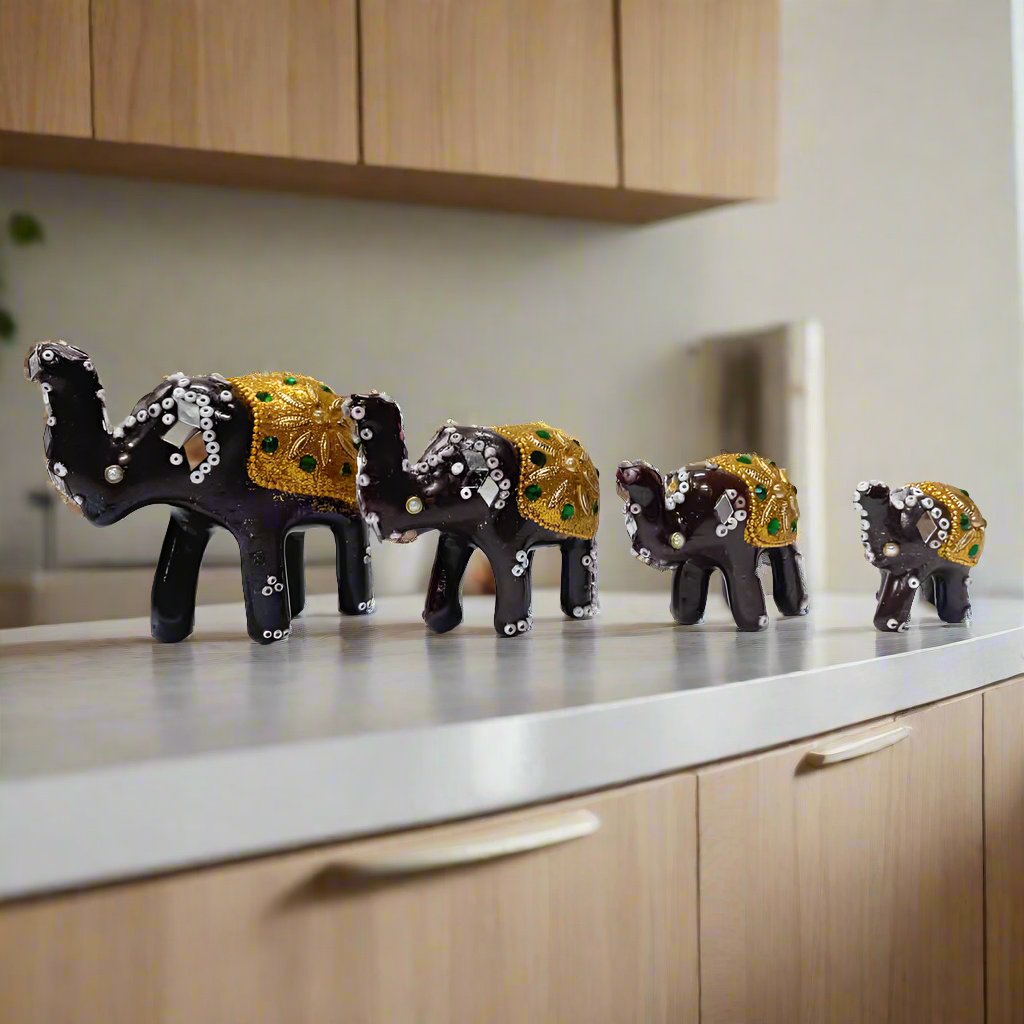 Lac Elephant Set of 4