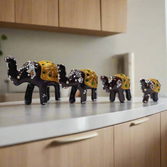 Lac Elephant Set of 4