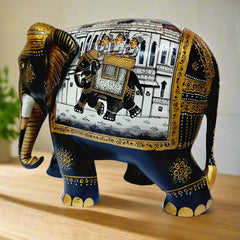 Large Wooden Elephant