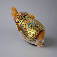 Wooden Hand Painting Salami Elephant