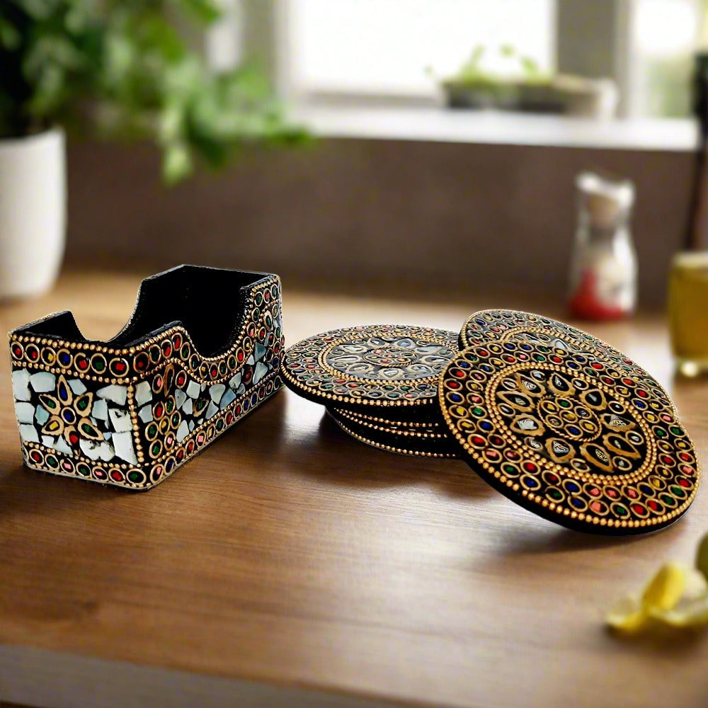Mosaic Tea Coaster Set
