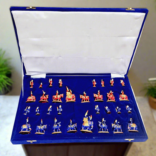 Meenakari Metal Chess Set