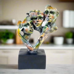 Human Face Showpiece