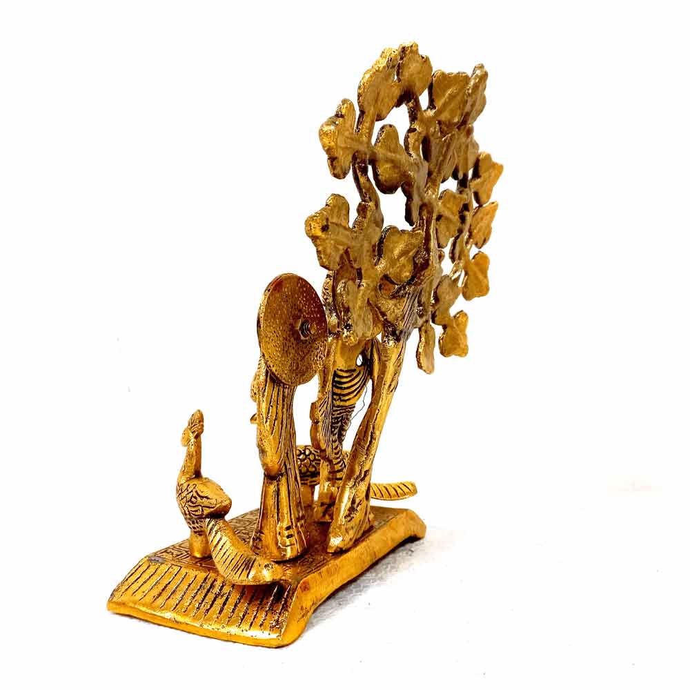 Radha Krishna Statue Standing under Tree