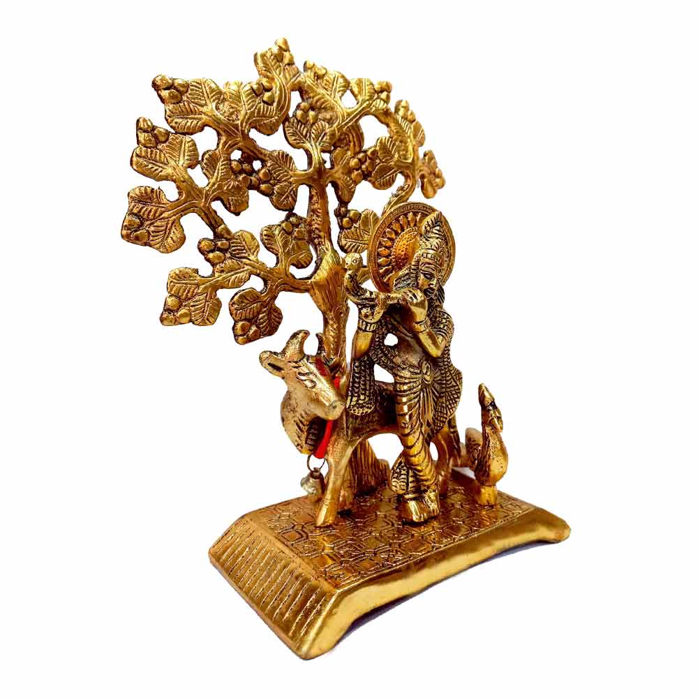 Krishna & Cow Statue