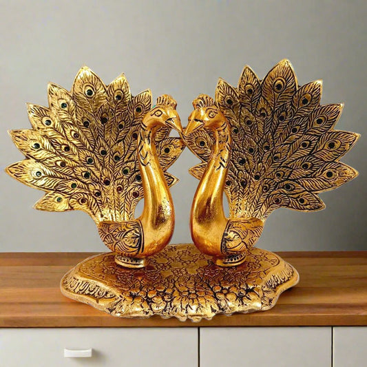 Metal Peacock Figurine