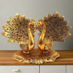 Metal Peacock Figurine