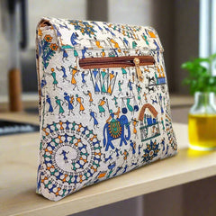 Warli Print Cotton Sling Bag