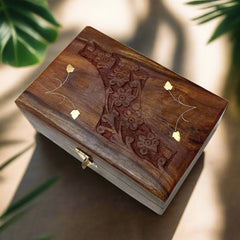 Wood Carving Jewel Box
