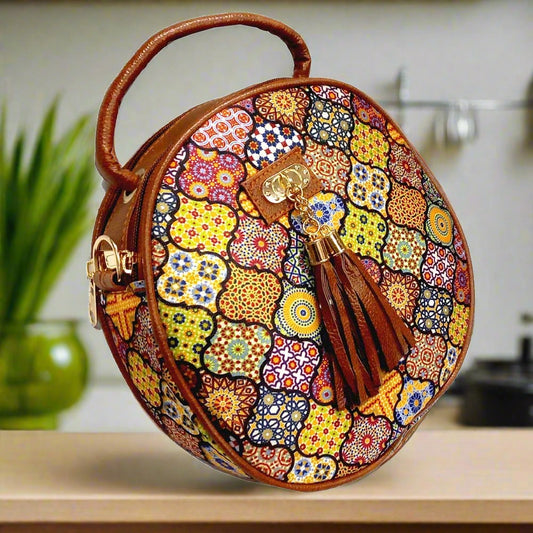 Patola Round Sling Bag