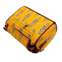 Yellow Cotton Sling Bag