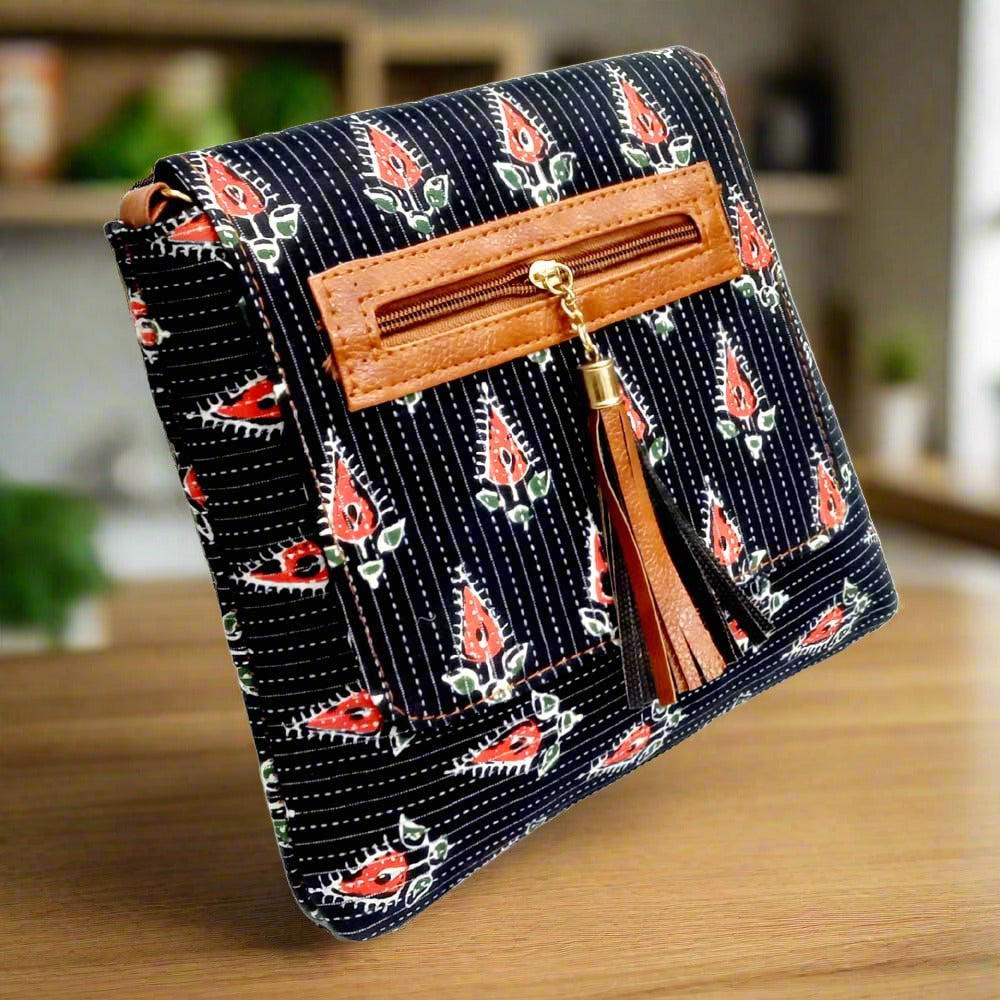 Ethnic Printed Cotton Sling Bag