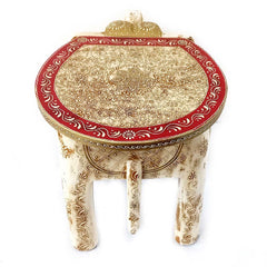 A 30cm wooden elephant furniture piece with a grand look, the best antique gift item.