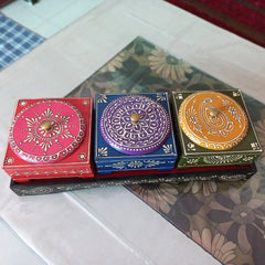 Traditional Wooden Painted Dry Fruit Box - kkgiftstore