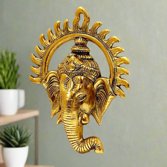 An auspicious Ganesha wall decor piece, perfect for home and office according to Vastu, and a great gift.