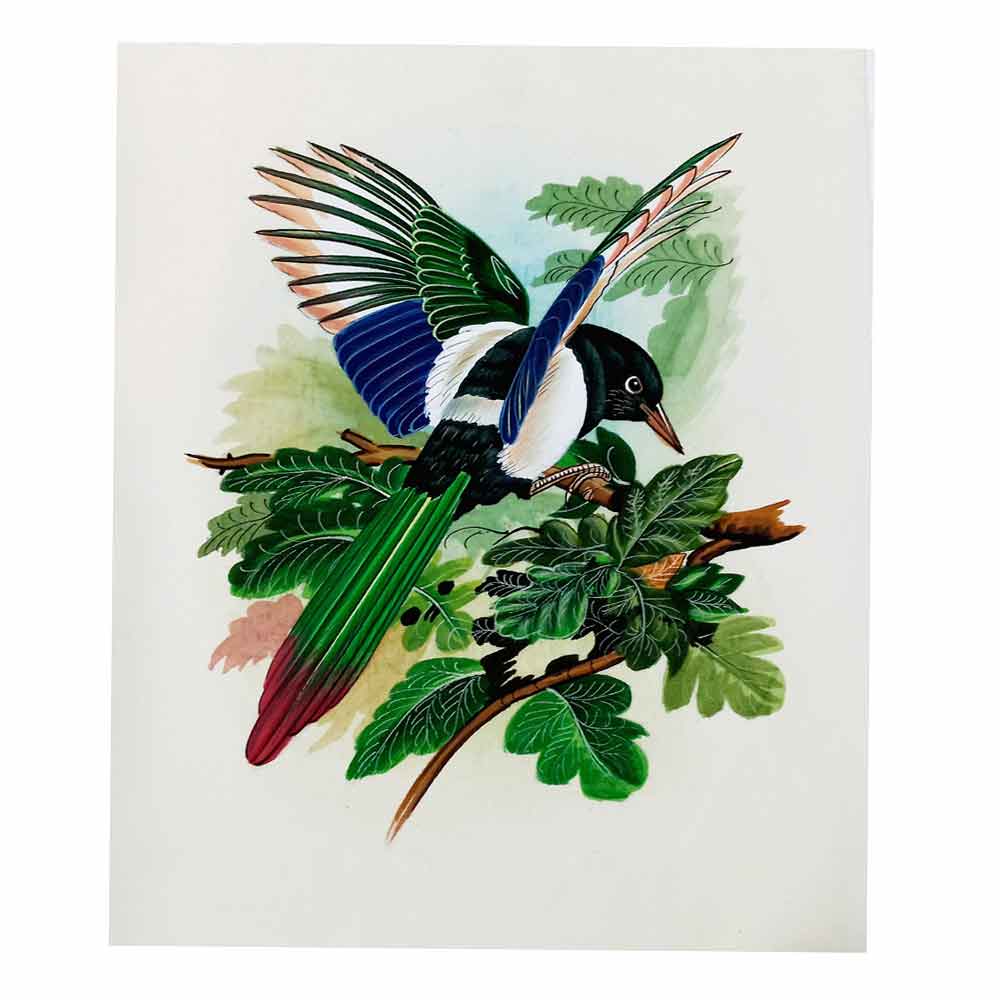 Lifestyle display silk bird miniature enhancing serene home gallery decor