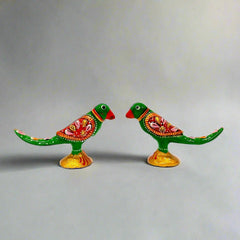 A set of fine quality metal meenakari toys that will enhance the beauty of your home temple.