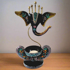 A luxurious Ganesh candle stand, perfect for gifting and home decoration.