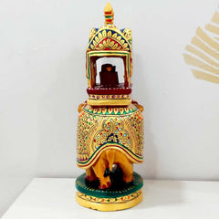 A traditional art elephant statue that adds a touch of grandeur and luxury to your home decor.