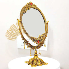 A two-way vanity mirror that will enhance the look of your home or makeup room.