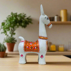 A Bankura horse showpiece, an art form from West Bengal, perfect for horse lovers.