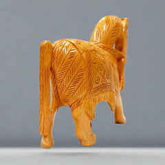 Decorative wooden horse idol perfect for home decoration and gifting purposes