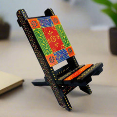 Decorative wooden mobile holder, great gift item for employees, with option for custom branding