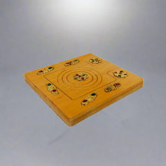 A small wooden purse mirror with decorative accessories, a perfect gift item.