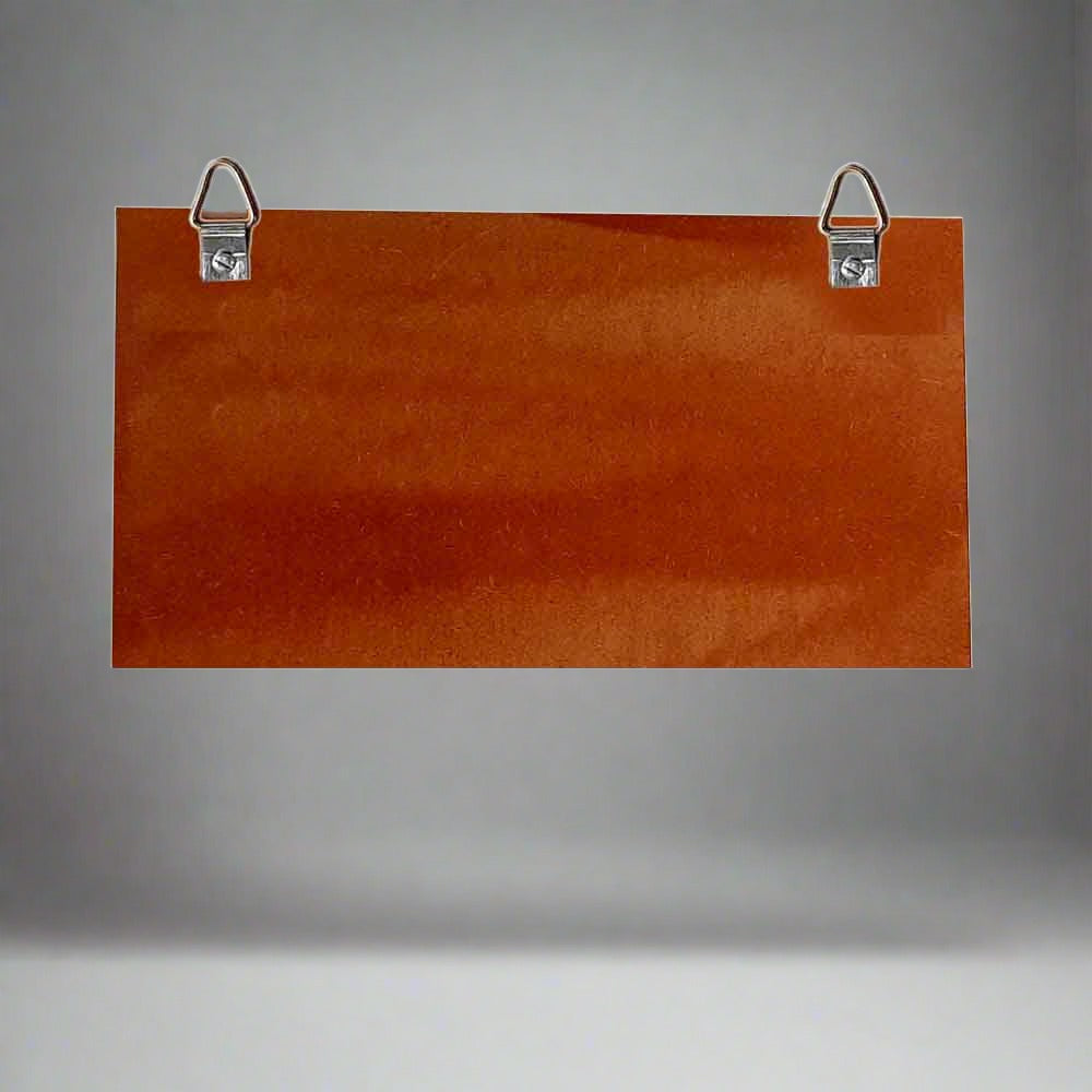 wooden wall key rack back side view