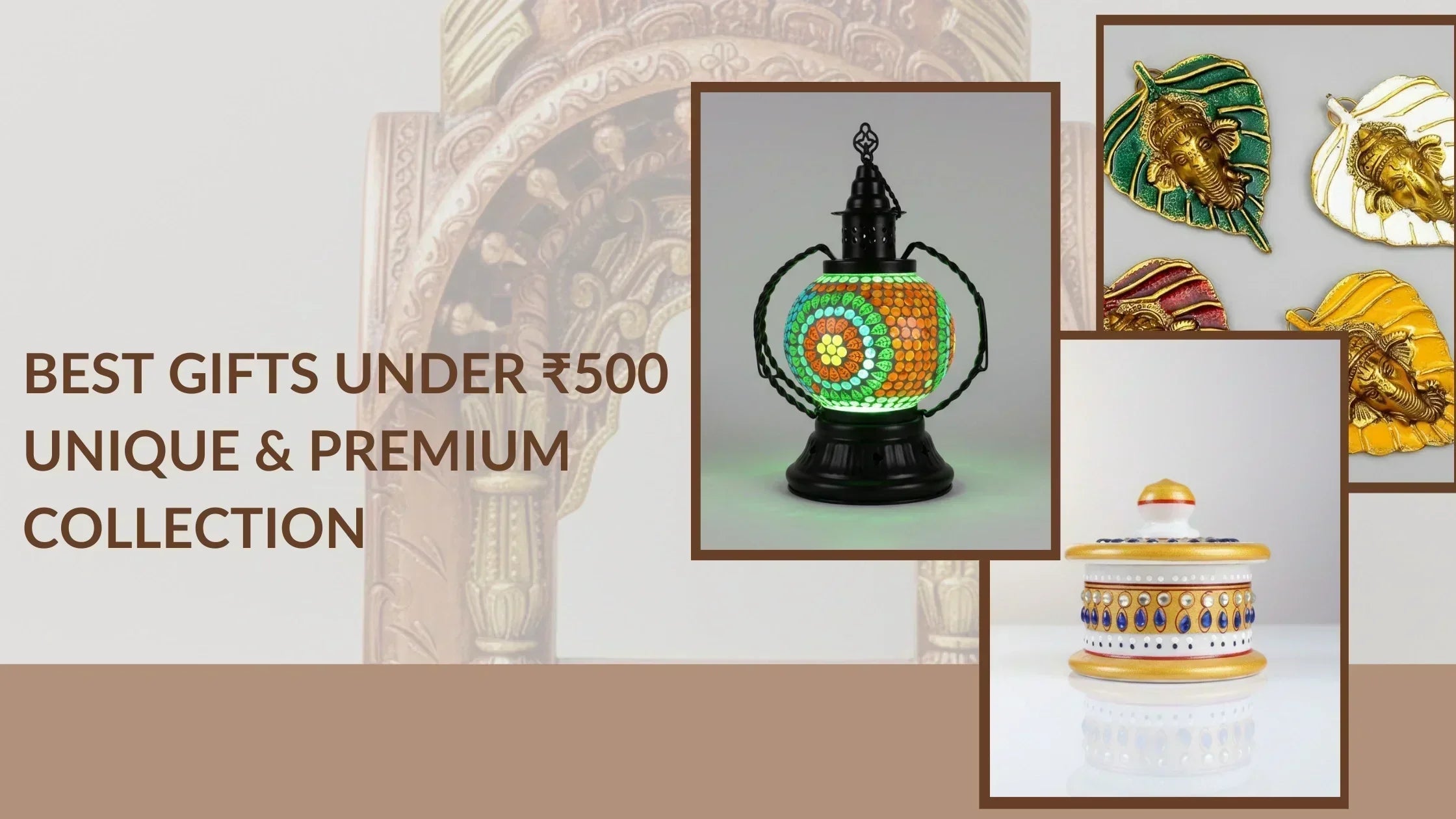 Premium handcrafted gifts under ₹500 from KK Gift Store Jaipur — wood, metal, and marble